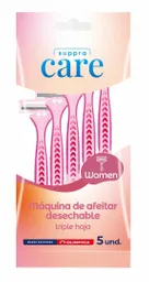 Maq Afeit Suppra Care Women X5Un