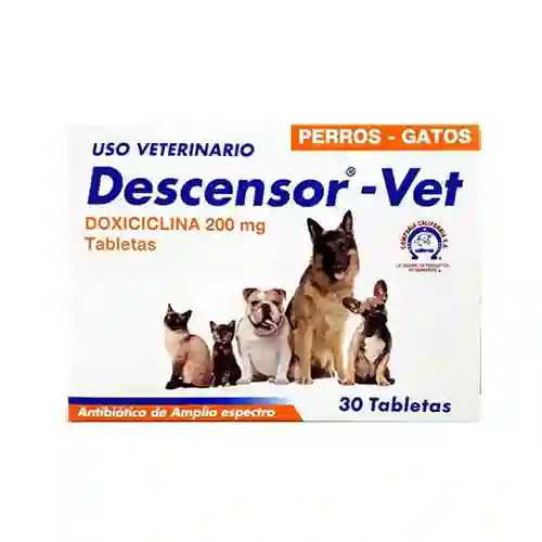 Descensor Vet Tabletas Doxicilina 200mg