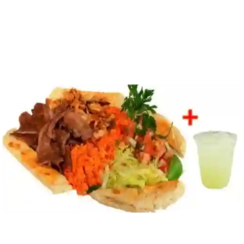 Plato Kebab Mixto Res y Pollo