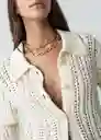 Saco Tejido Mujer Blanco Ponche Claro Talla XS/S 482G087 Naf Naf