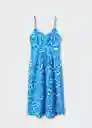 Vestido Salinas Azul Talla XS Mujer Mango