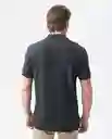 Camiseta Polo Masculino Negro Sombrio Ultraoscuro XS Chevignon
