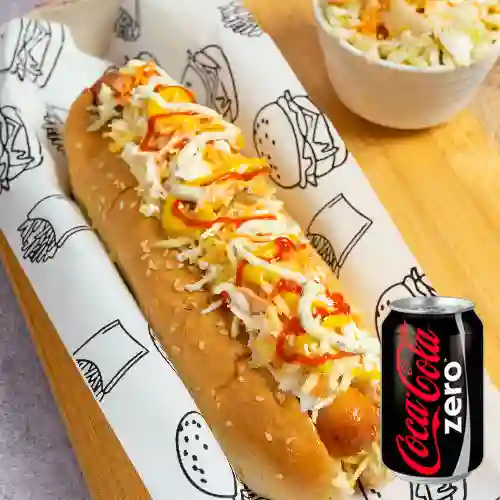 Combo Perro Criollo + Coca Cola Zero 235 ml