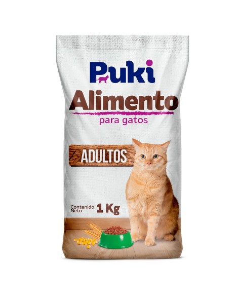 Pukí Alimento Para Gatos Adultos 1000 g