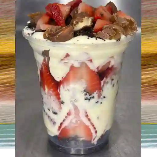 Fresas con crema chocolate 16 oz