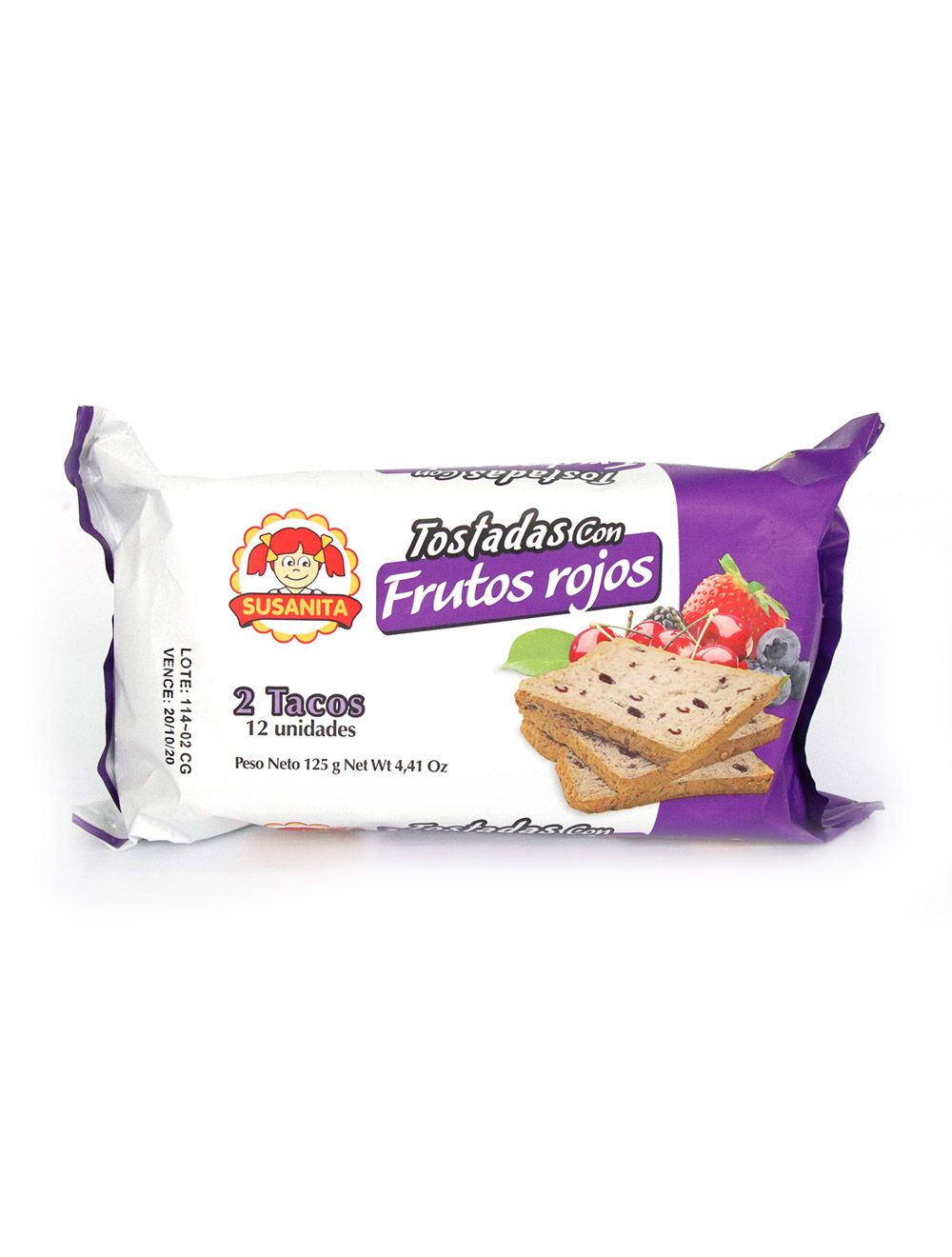 Susanita Tostadas con Frutos Rojos 125 g
