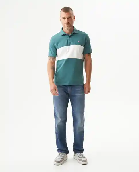 Camiseta Block Polo Verde Anade Oscuro T XL Masculino Chevignon