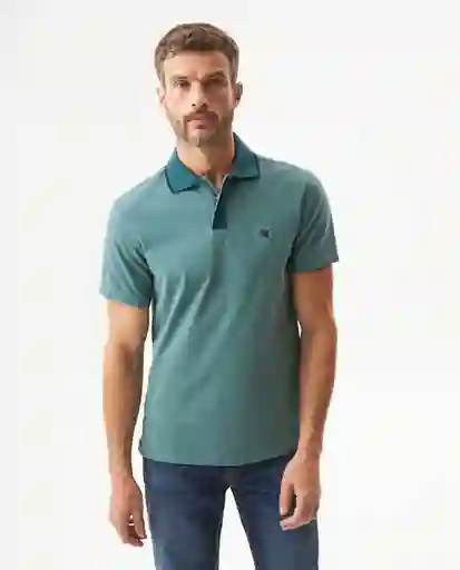 Camiseta Polo Contrast Zip Knob Verde Bodegón T L Chevignon
