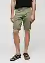 Bermuda Nepto Khaki Talla 36 Hombre Mango