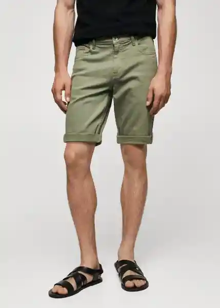 Bermuda Nepto Khaki Talla 36 Hombre Mango