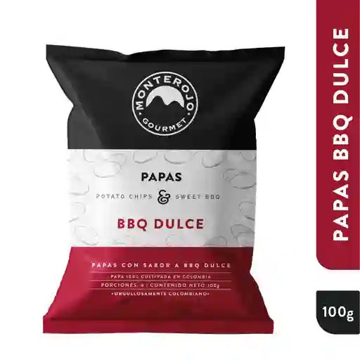 Monte Rojo Papas Bbq Dulce 100 gr