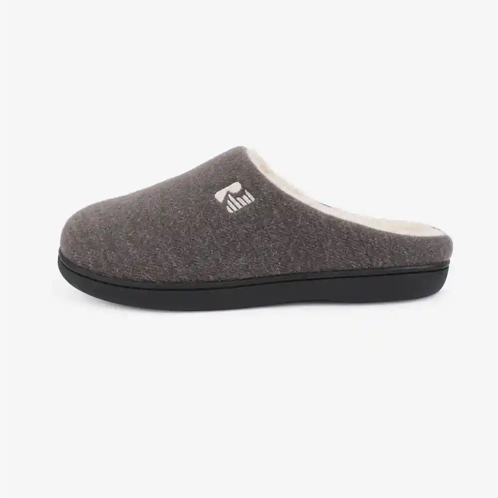 Inkanta Pantuflas Sherpa Hombre Gris M/L