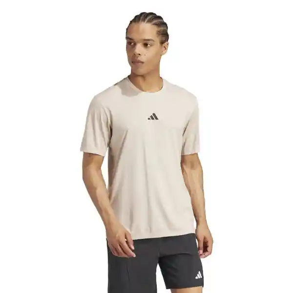 Adidas Camiseta Power Tee Para Hombre Beige Talla S