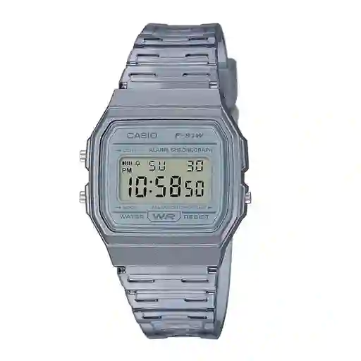 Reloj Vintage Mujer Transparente F91WS-8DF Casio