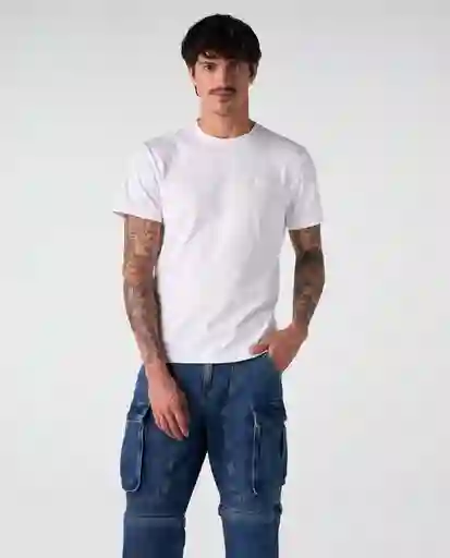 Camiseta Hombre Blanco Talla M 842G006_BLA110601 Americanino