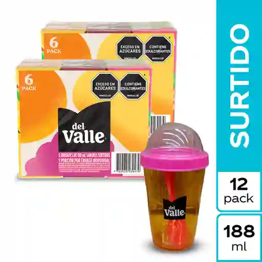 Combo Jugo Del Valle Frutal + Gratis Vaso