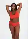 Top Bikini Virgilp Coral Talla 25 Mujer Mango