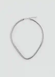 Collar Selena Plata Talla 99 Mujer Mango