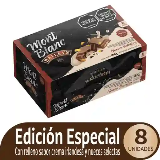 Mont Blanc Golosina Maní Baileys Nueces 60 g x 8 Und