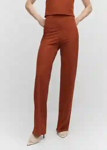 Pantalón Diego2 Caramelo Talla M Mujer Mango