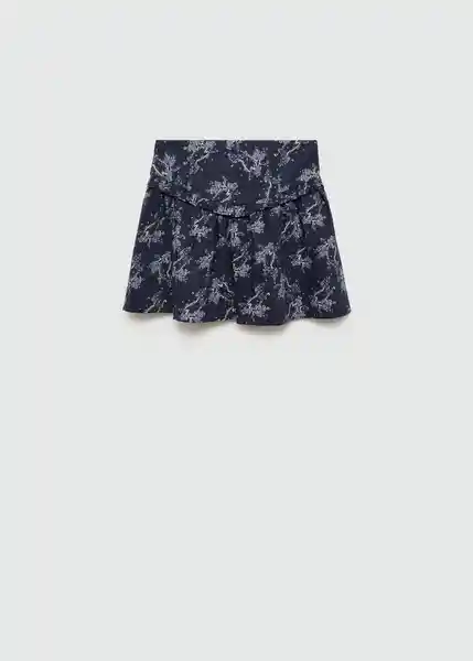 Falda Pico Navy Talla 06 Niñas Mango