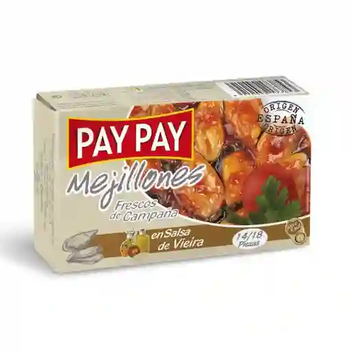 Pay Pay Mejillón Mejillones en Salsa de Vieira