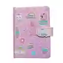 Cuaderno de Tapa Dura Con Broche Serie Mis Pastelitos Miniso