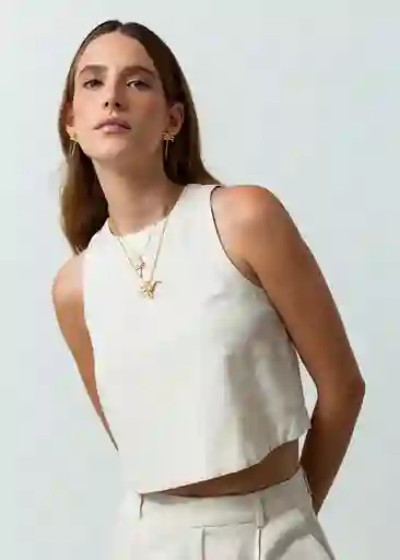 Camisa Tina Mujer Crudo Abedul Claro Talla S 512G399 Naf Naf