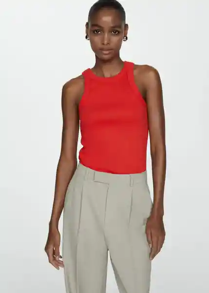 Top Boni Rojo Talla 27 Mujer Mango