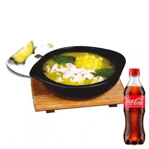 Combo Ajiaco Santafereño + Coca Cola Original 400 ml