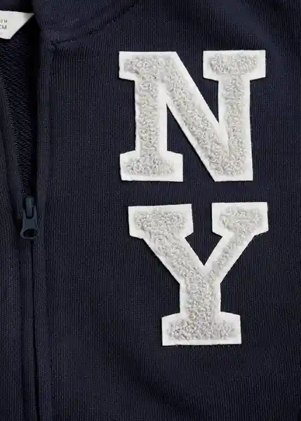 Sudadera Nyc Navy Talla 72 Niños Mango