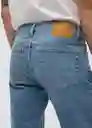 Pantalón Jean Jan Tejano Claro Talla 36 Hombre Mango