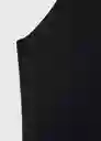 Vestido Bali Negro Talla S Mujer Mango