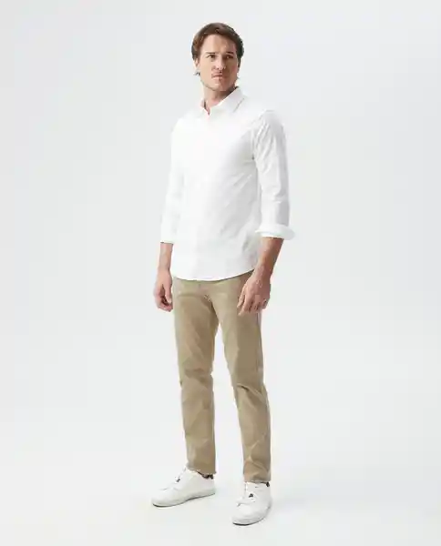 Camisa M/l Premium Blanco Puro Claro Talla Xl Hombre Chevignon