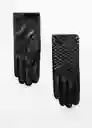 Guantes Otta Negro Talla S Mujer Mango