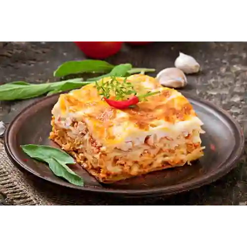 Lasagna Pollo y Champiñones