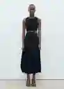 Vestido Pumpkin Negro Talla S Mujer Mango
