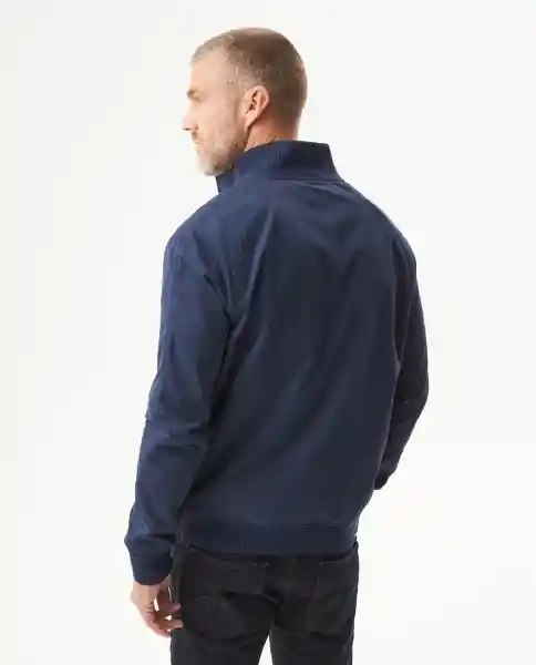 Chaqueta High Neck Bomber Azul Dark Ultraoscuro T.L Chevignon