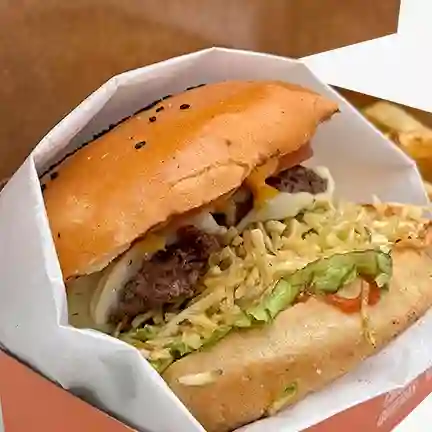 Hamburguesa de res con queso