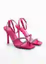 Sandalias Maybef Fucsia Talla 42 Mujer Mango