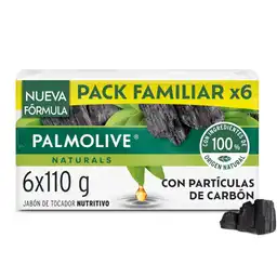 Jabón Antibacterial Palmolive Carbón en Barra 6x110g