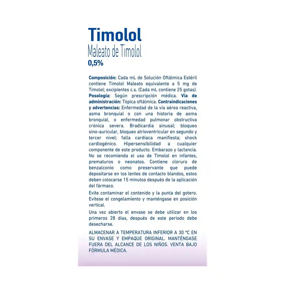 Mk Visión Timolol (0.5%) 5 mL