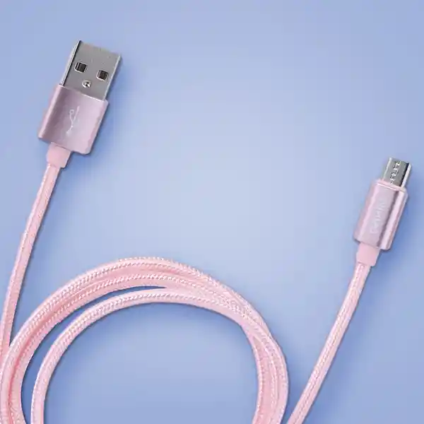 Miniso Cable de Datos Micro Android Oro Rosa