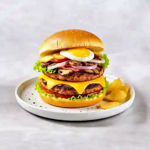 Hamburguesa Doblepollo