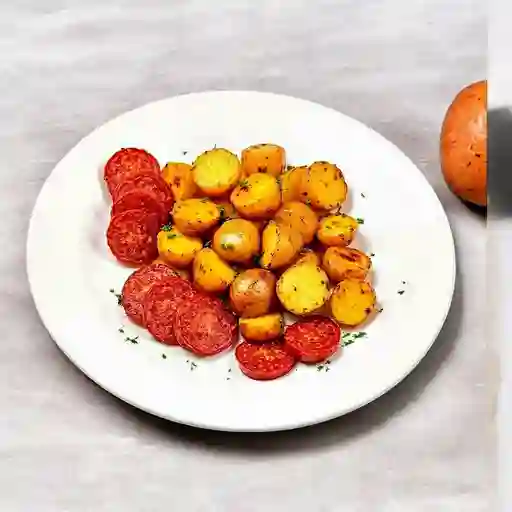 Papas Nativas y Chorizo