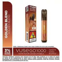 Vapeador Vuse GO 1000 Golden Blend