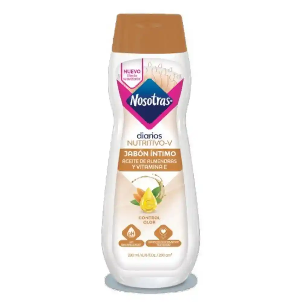 Jabón Intimo Nosotras Aceite de Almendras y Vitamina e (200 Ml)