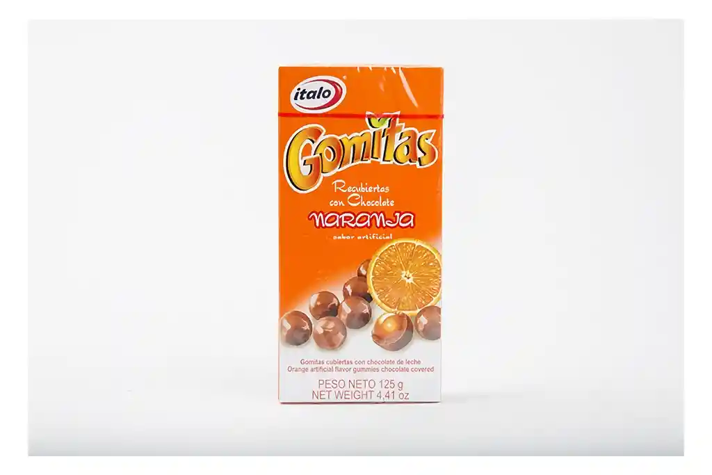 Italo Gomas Recubiertas Con Chocolate Sabor Naranja