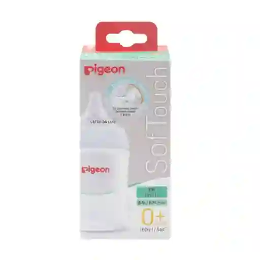 Tetero Pigeon Softouch 0 Meses Blanco