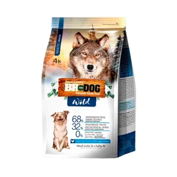 Br For Dog Wild Alimento para Perro Adulto Sabor Pollo y Salmon
